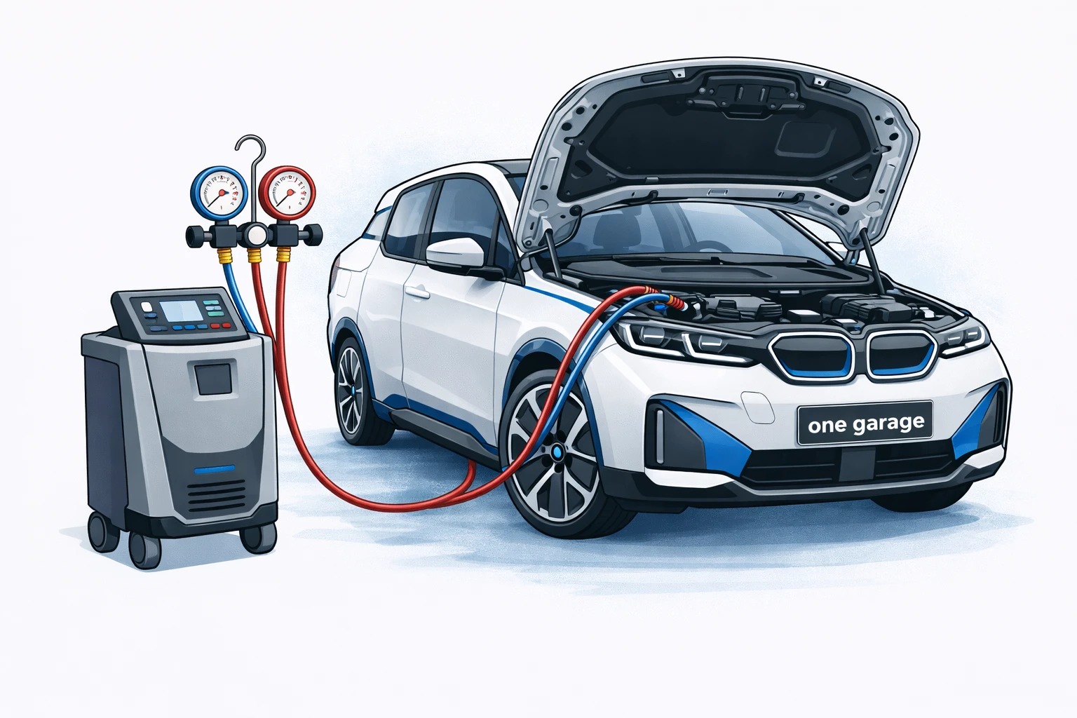 Ремонт и заправка кондиционера БМВ в Киеве — One Garage