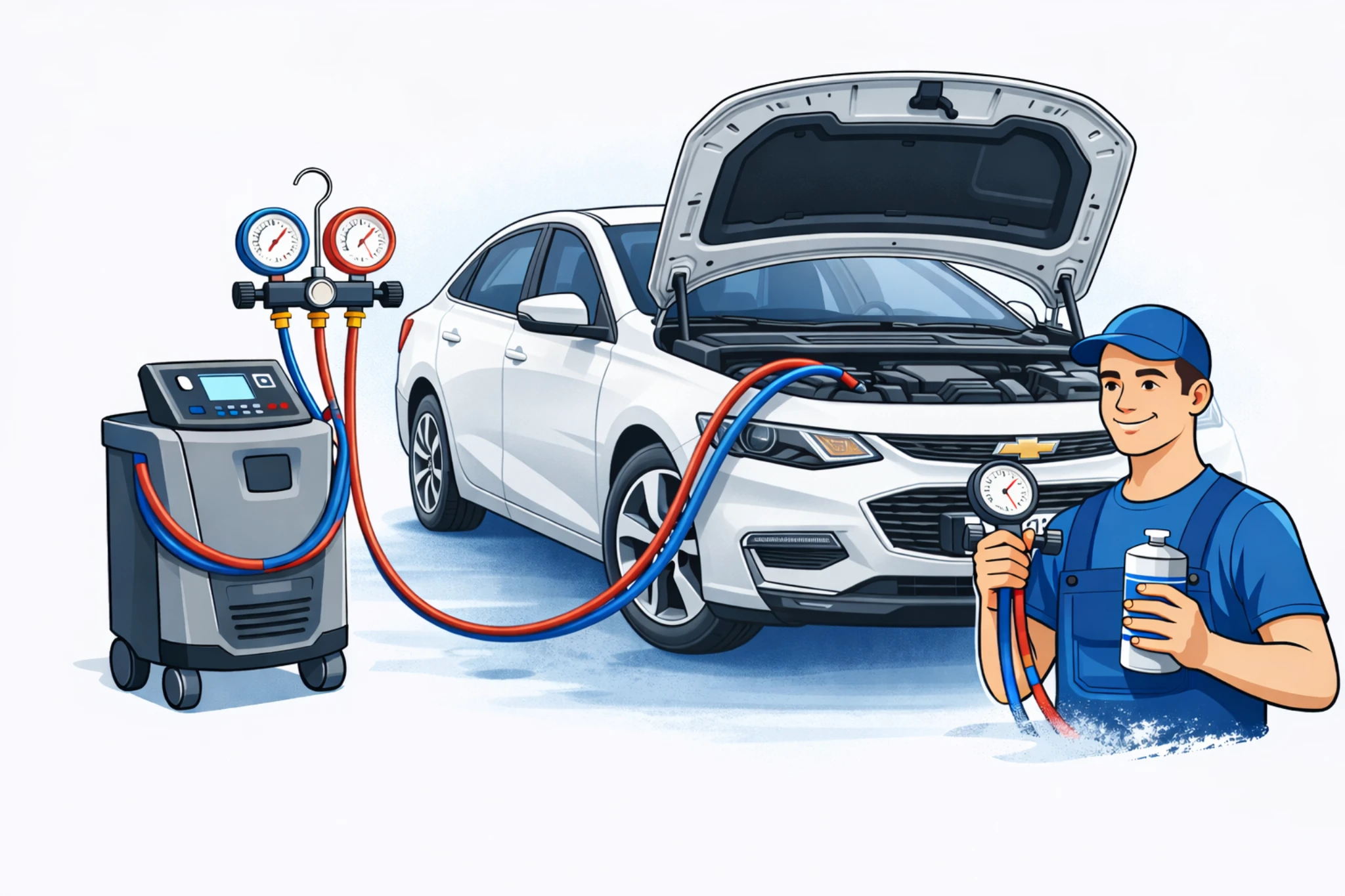 Диагностика кондиционера Chevrolet