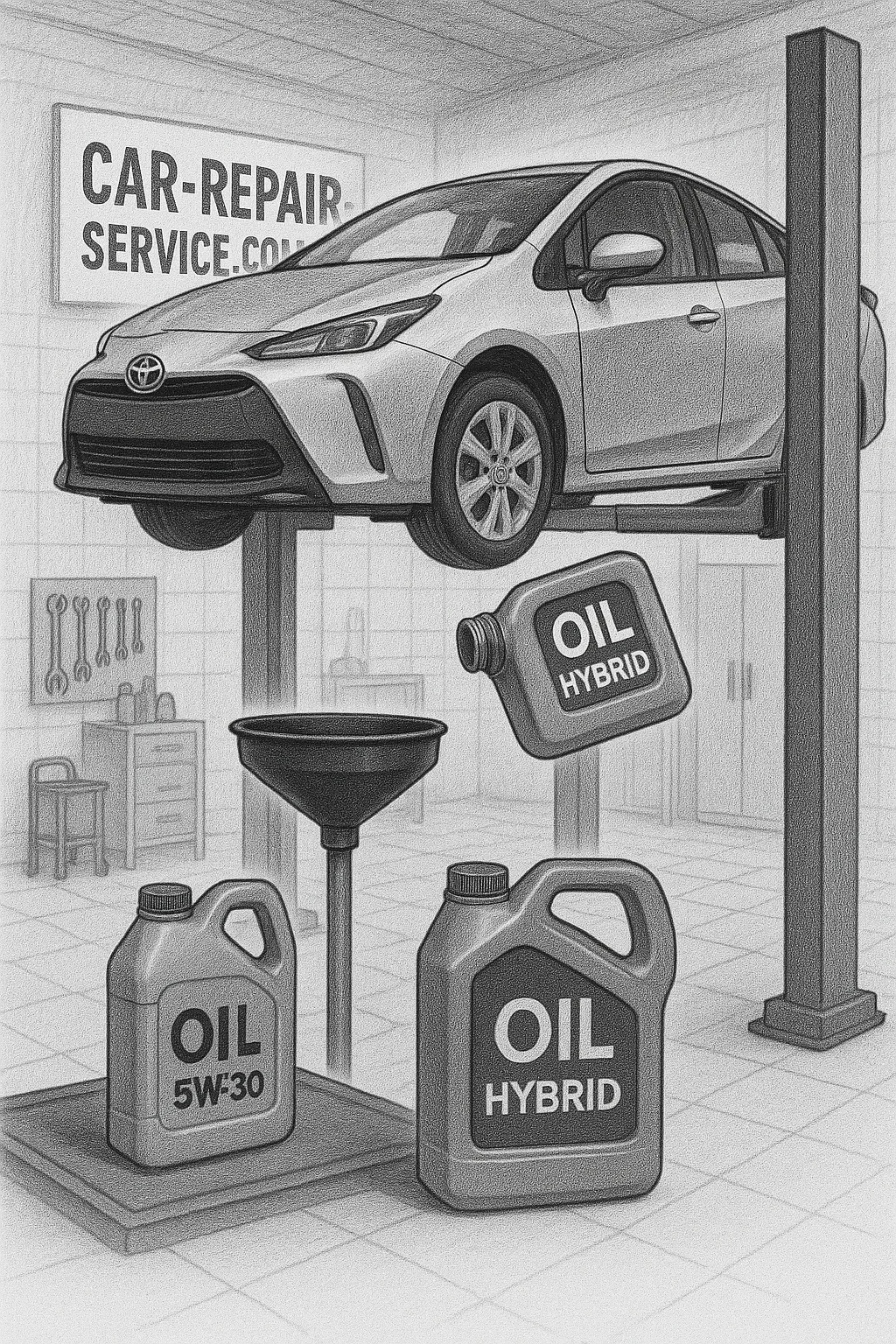 Замена масла на Toyota СТО Киев возле Кольцевой