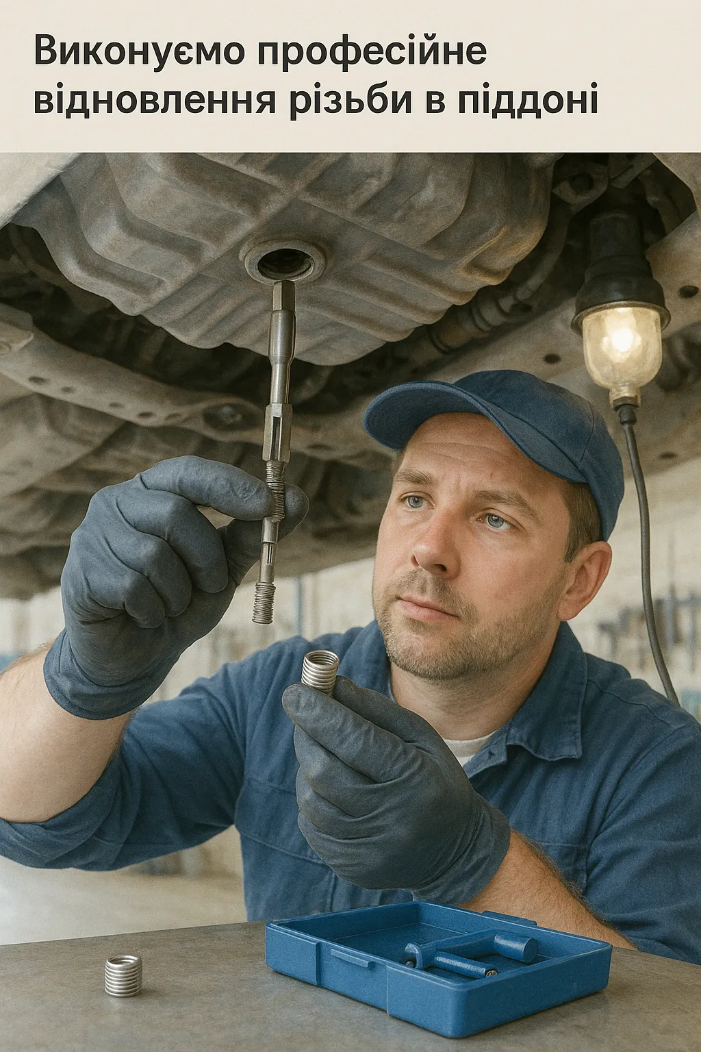 СТО Борщагівка — ремонт різьби в піддоні Audi Volkswagen Skoda