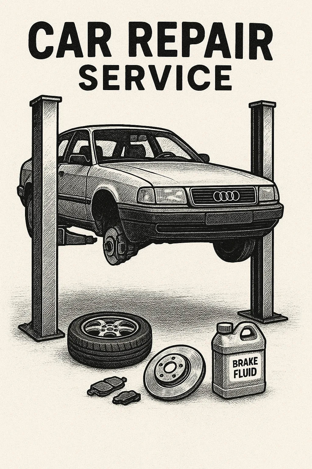 Ремонт гальмівної системи Audi у Києві Борщагівка