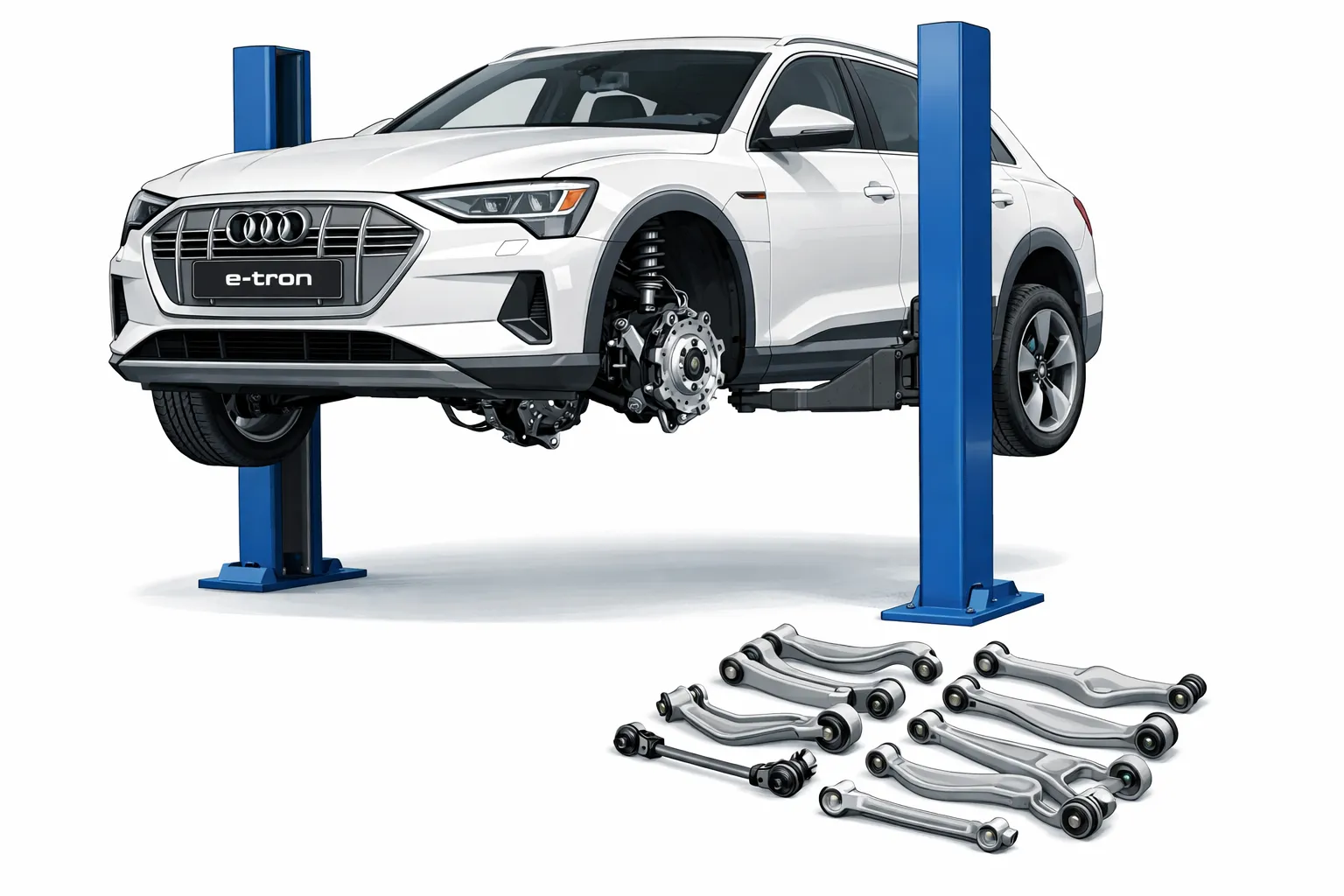 ремонт підвіски Audi e-tron VW ID Porsche Taycan Київ